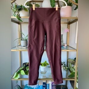 Abercrombie YPB sculptLUX 7/8-Length Pocket Leggings in Cocoa